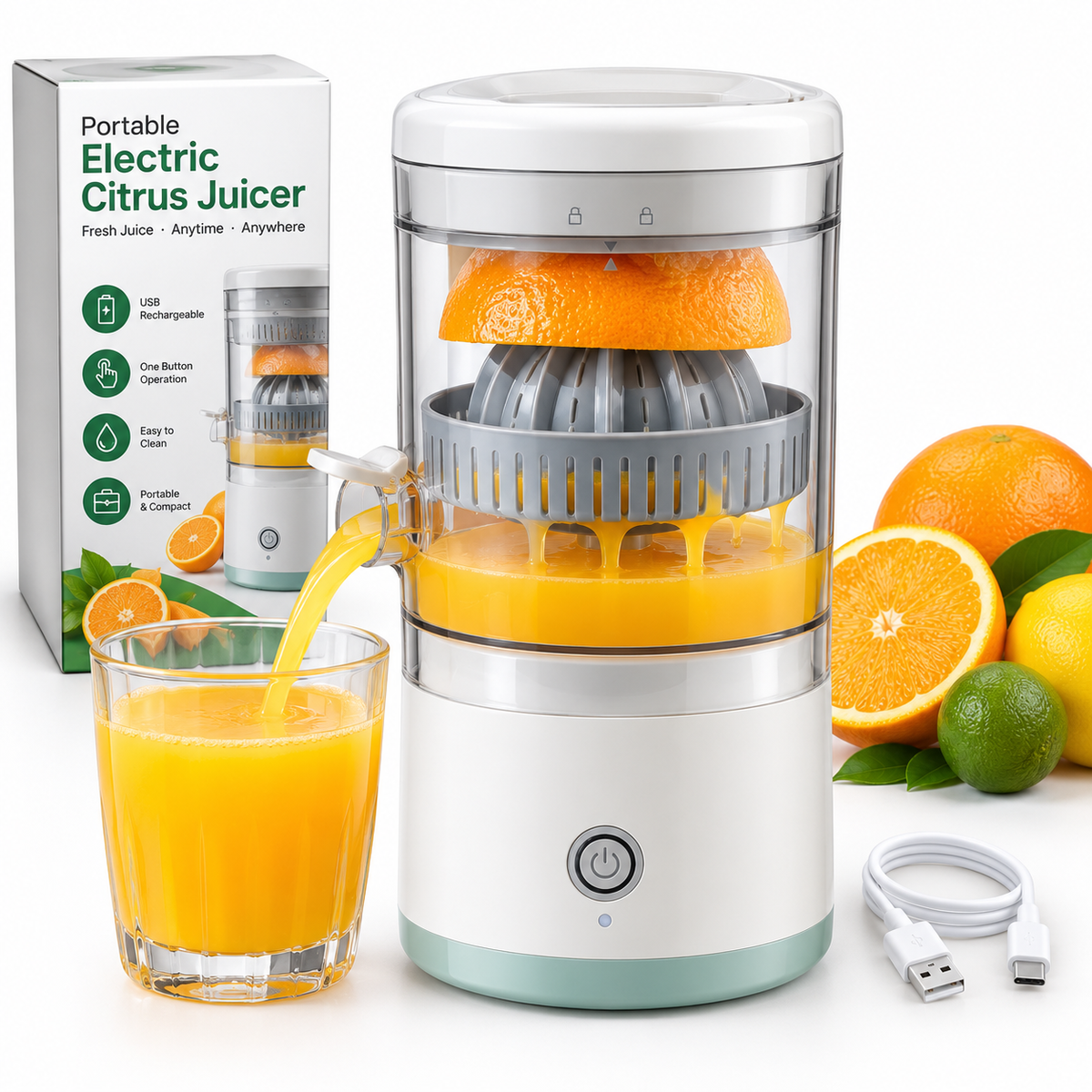 Portable Electric Citrus Juicer